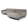 Ligelement Zetel met longchair Kendo 3032 stof grijs Natuzzi Italia