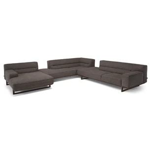 Hoeksalon Kendo 3032 stof antraciet Natuzzi Italia