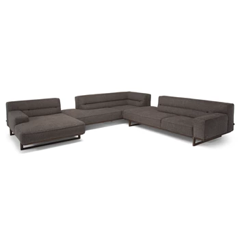 Hoeksalon Kendo 3032 stof antraciet Natuzzi Italia