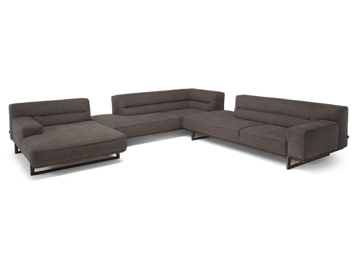 Hoeksalon Kendo 3032 stof antraciet Natuzzi Italia