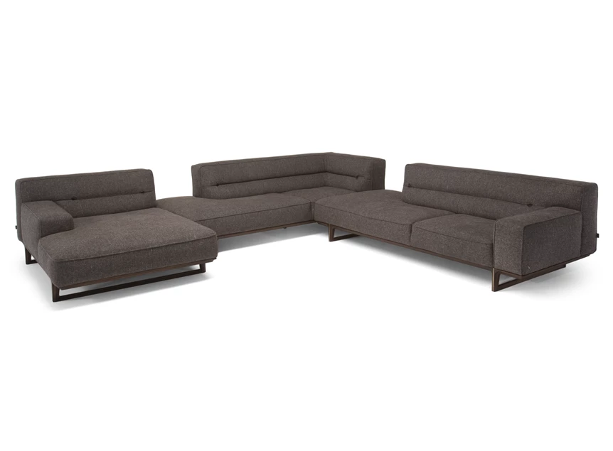 Hoeksalon Kendo 3032 stof antraciet Natuzzi Italia