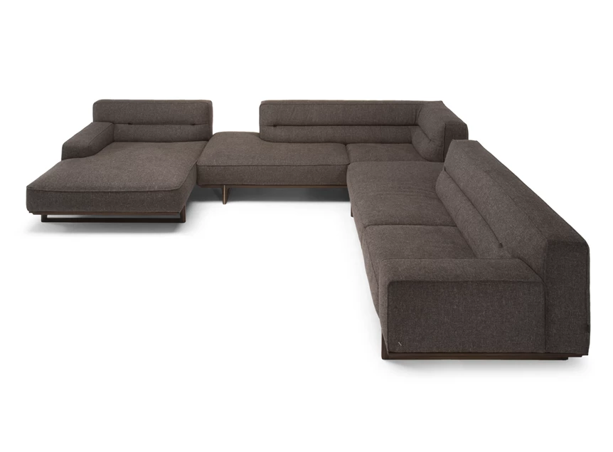 Front Hoeksalon Kendo 3032 stof antraciet Natuzzi Italia