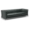 Canapé grote 3-zit La Scala 3000 leder donkergroen Natuzzi Italia