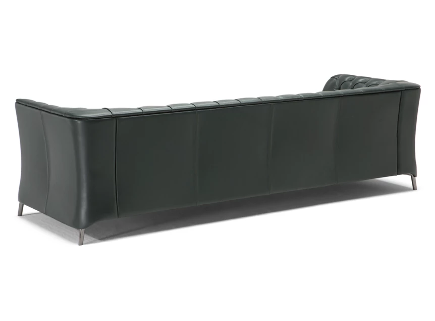 Achterkant Canapé grote 3-zit La Scala 3000 leder donkergroen Natuzzi Italia