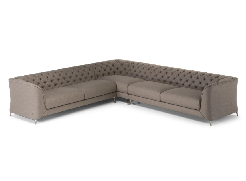 Hoeksalon La Scala 3000 stof grijs Natuzzi Italia