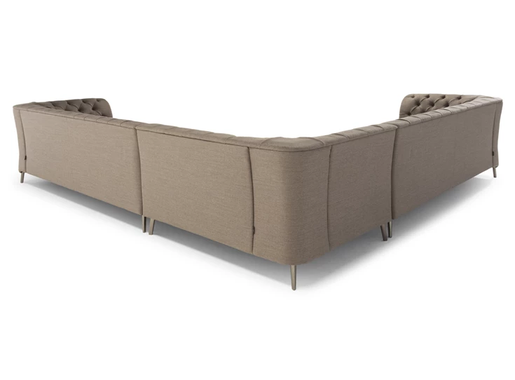 Hoekelement Hoeksalon La Scala 3000 stof grijs Natuzzi Italia