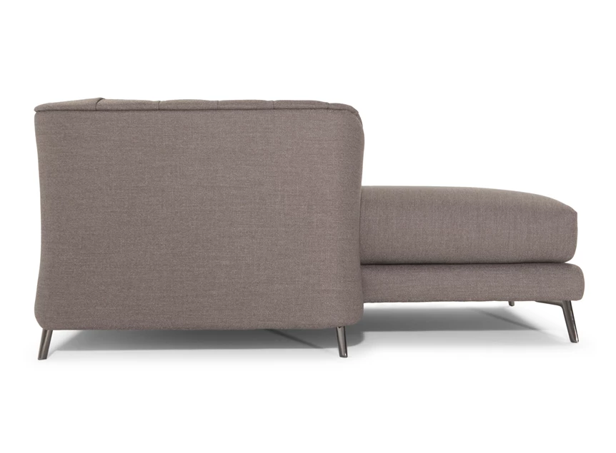 Ligelement Zetel met longchair La Scala 3000 stof grijs Natuzzi Italia