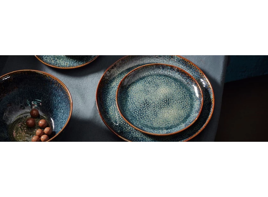 840160 Plat bord 15,5cm saffier Mielo detail