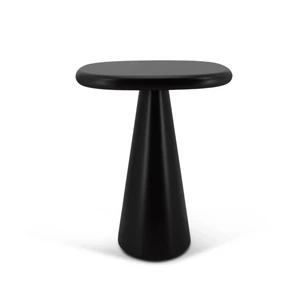 Bijzettafel Mindful vierkant Q083 matte lak chocolate Natuzzi Italia
