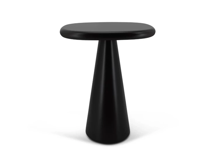 Bijzettafel Mindful vierkant Q083 matte lak chocolate Natuzzi Italia