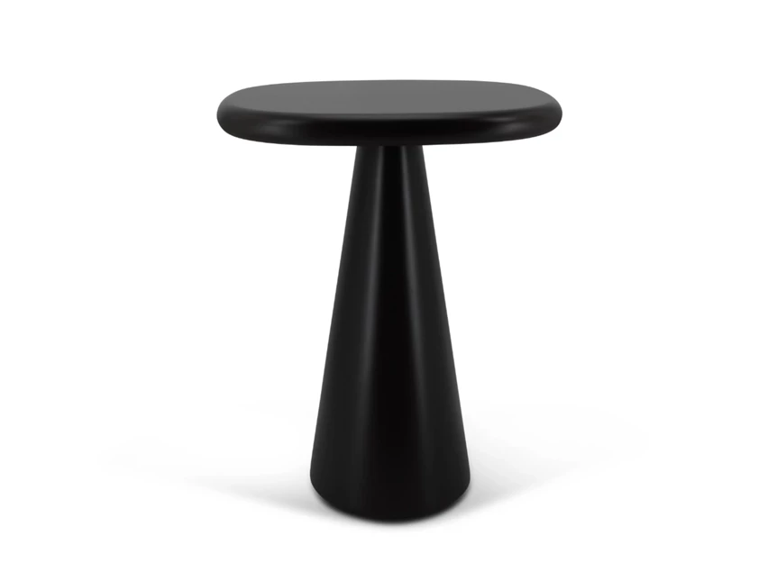 Bijzettafel Mindful vierkant Q083 matte lak chocolate Natuzzi Italia