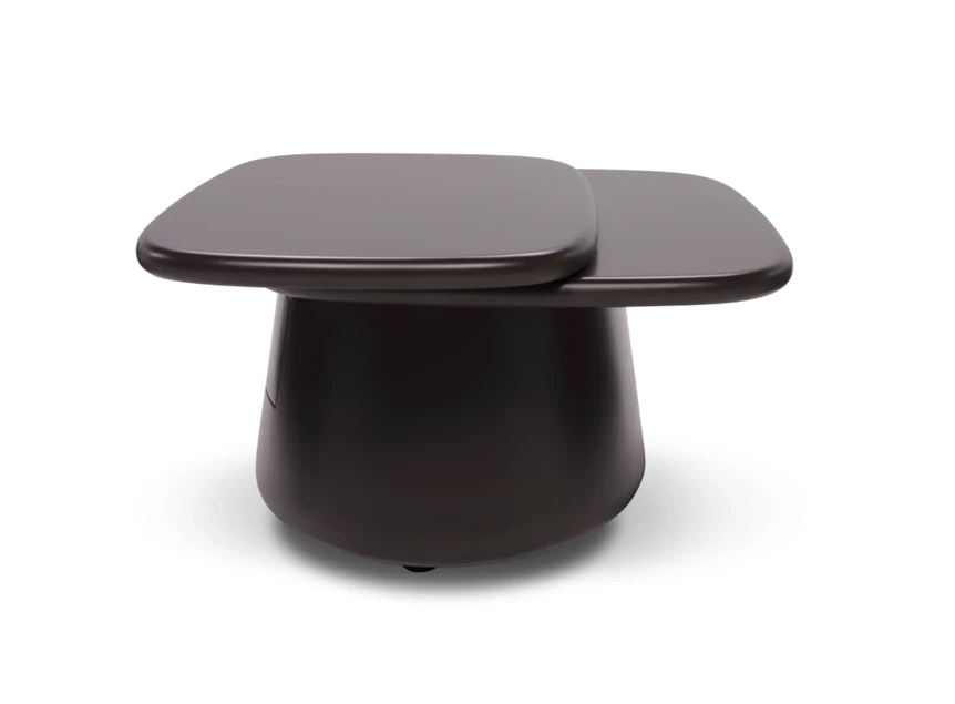 Zijde Salontafel Mindful Q083 matte lak chocolate Natuzzi Italia