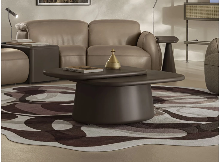 Sfeerfoto Salontafel Mindful Q083 matte lak chocolate Natuzzi Italia