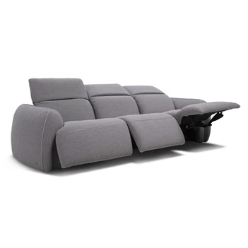 Grote canapé 3-zit Mindful 3289 relaxen stof grijs Natuzzi Italia