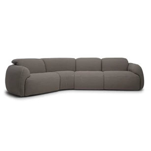 Schuine zetel Mindful 2389 stof bruin Natuzzi Italia