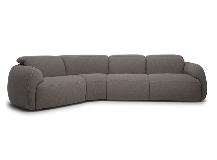 Schuine zetel Mindful 2389 stof bruin Natuzzi Italia