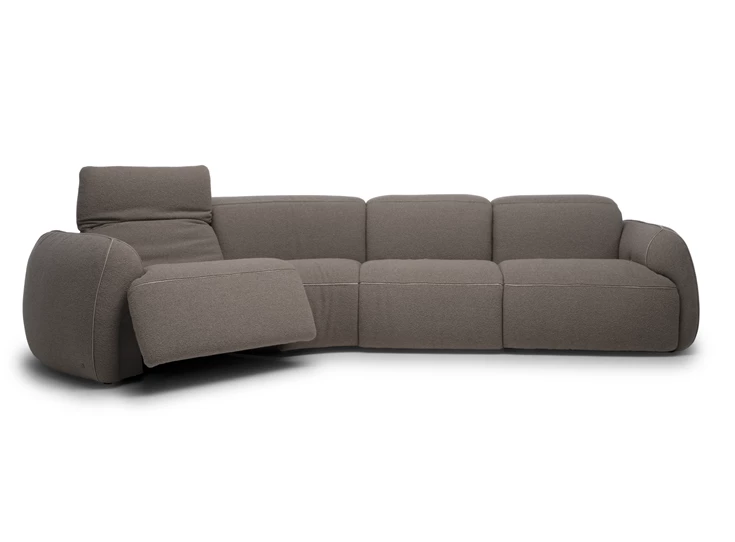 Relax Schuine zetel Mindful 2389 stof bruin Natuzzi Italia