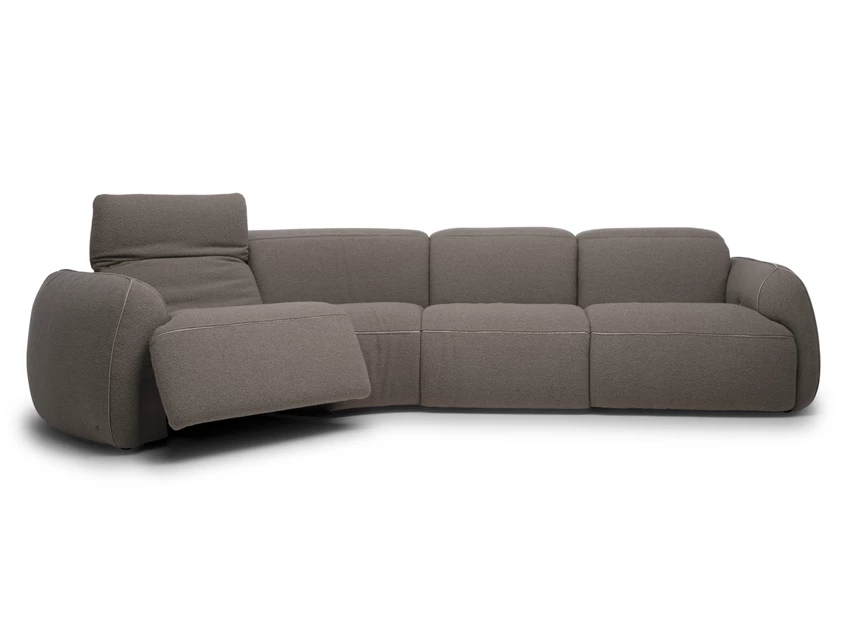 Relax Schuine zetel Mindful 2389 stof bruin Natuzzi Italia