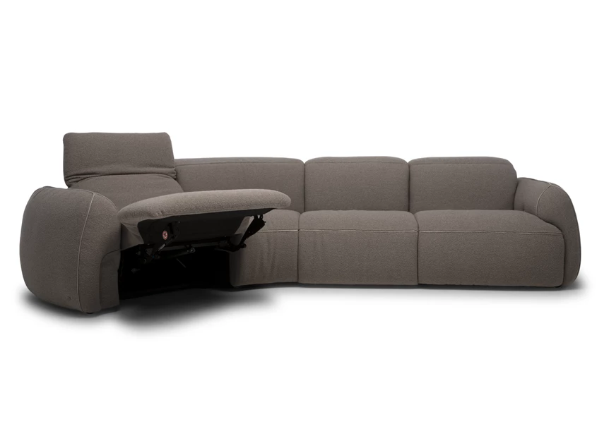 Relaxsysteem open Schuine zetel Mindful 2389 stof bruin Natuzzi Italia