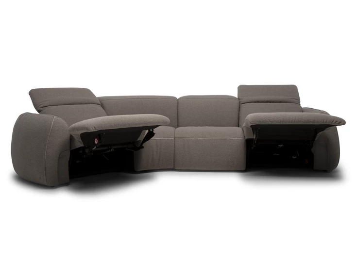 Relaxen Schuine zetel Mindful 2389 stof bruin Natuzzi Italia