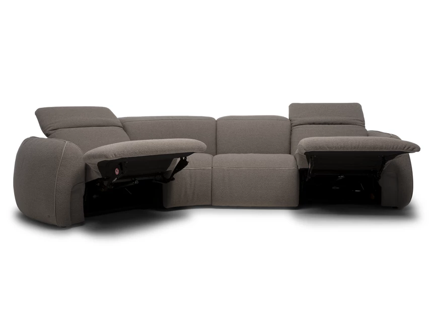 Relaxen Schuine zetel Mindful 2389 stof bruin Natuzzi Italia