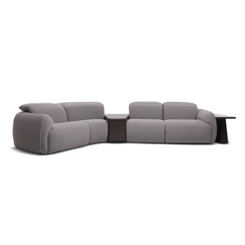 Salon Mindful 3289 met bijzettafels stof grijs Natuzzi Italia