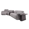 Relaxfunctie Salon Mindful 3289 met bijzettafels stof grijs Natuzzi Italia