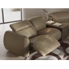 Bovenkant relax Salon Mindful 3289 met bijzettafels leder zandkleur Natuzzi Italia