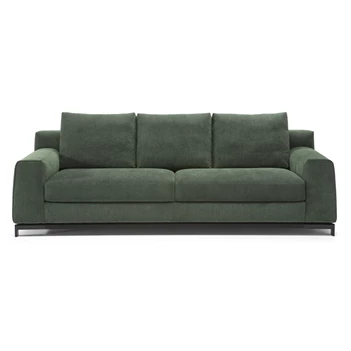 Front Sofa grote 3-zit Leaf 3188 stof donkergroen Natuzzi Italia