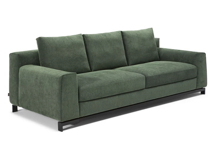 Sofa grote 3-zit Leaf 3188 stof donkergroen Natuzzi Italia