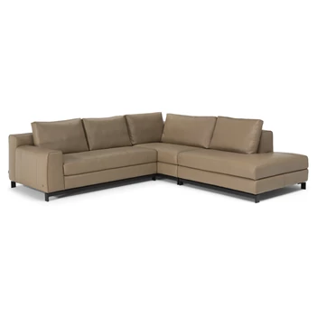 Hoeksalon Leaf 3188 leder taupe Natuzzi Italia