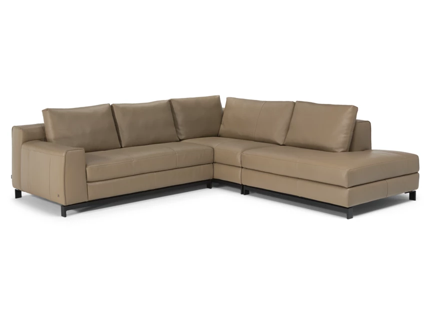Hoeksalon Leaf 3188 leder taupe Natuzzi Italia