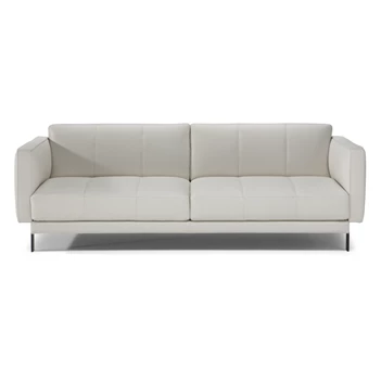 Front Canapé 3-zit Levante 3187 leder wit Natuzzi Italia