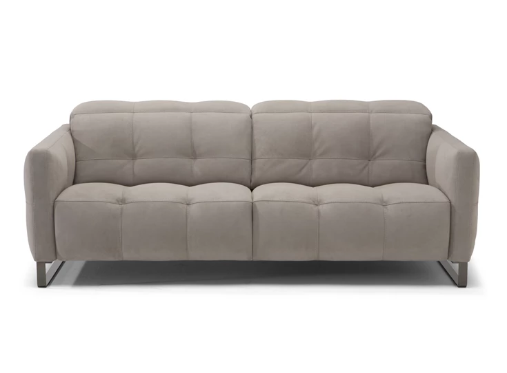 Front Canapé 3-zit Philo 2957 stof greige Natuzzi Italia