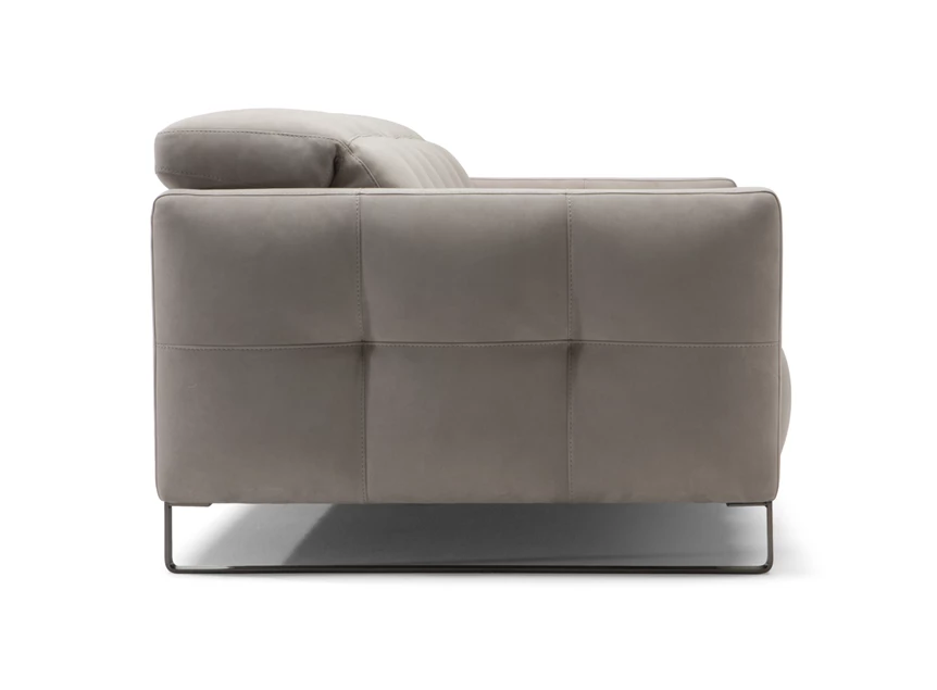 Zijkant Canapé 3-zit Philo 2957 stof greige Natuzzi Italia