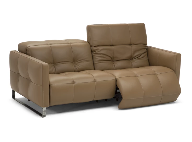 Relax open Salon 3-zit Philo 2957 met relaxen leder camel Natuzzi Italia