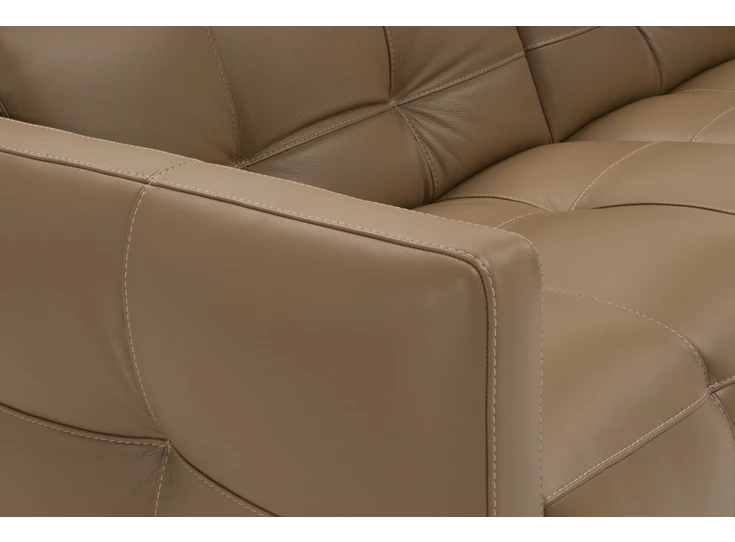 Detail Salon 3-zit Philo 2957 met relaxen leder camel Natuzzi Italia