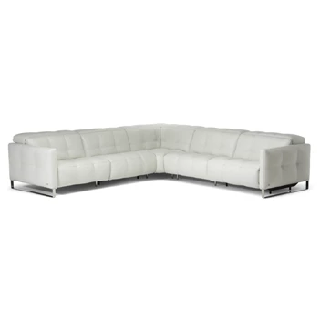 Hoeksalon Philo 2957 leder wit Natuzzi Italia