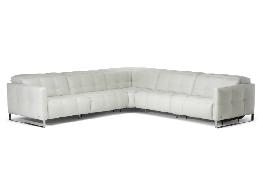 Hoeksalon Philo 2957 leder wit Natuzzi Italia