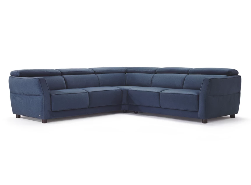 Hoekzetel slaapbank Notturno 2784 stof blauw Natuzzi Italia