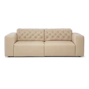 Front Sofa canapé Skyline 3150 leder beige Natuzzi Italia