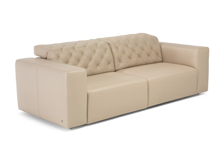 Sofa canapé Skyline 3150 leder beige Natuzzi Italia