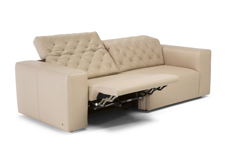 Elektrische relax Sofa canapé Skyline 3150 leder beige Natuzzi Italia