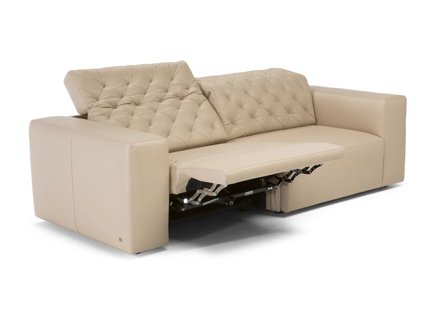 Elektrische relax Sofa canapé Skyline 3150 leder beige Natuzzi Italia