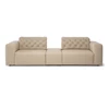 Front Zetel 3-zit Skyline 3150 leder beige Natuzzi Italia