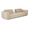 Zetel 3-zit Skyline 3150 leder beige Natuzzi Italia