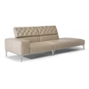 Diepteverstelling Canapé open eiland Skyline 3150 leder beige Natuzzi Italia