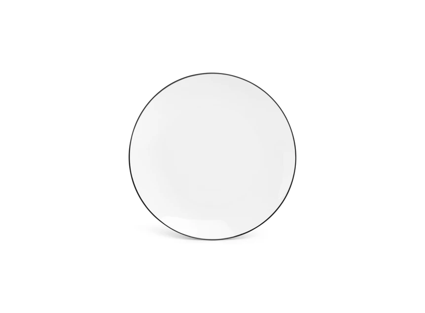 Coupe Black Rim plat bord- Ø26,5cm- basic white