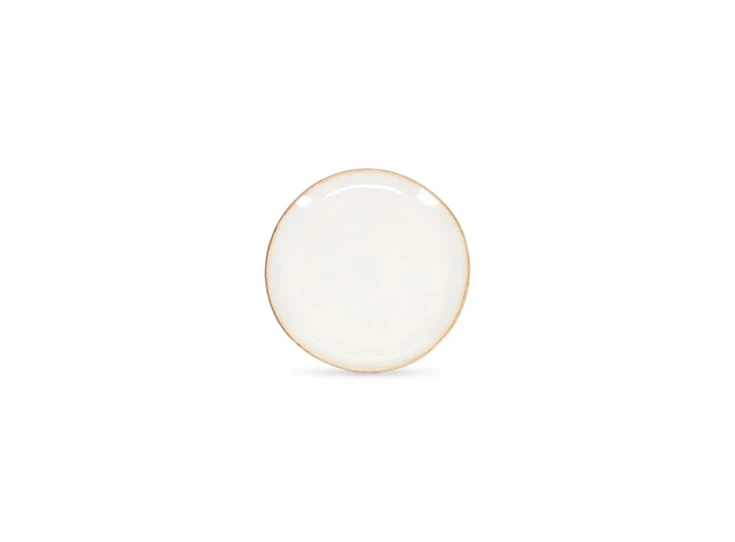 Wit Artisan plat bord- Ø21cm