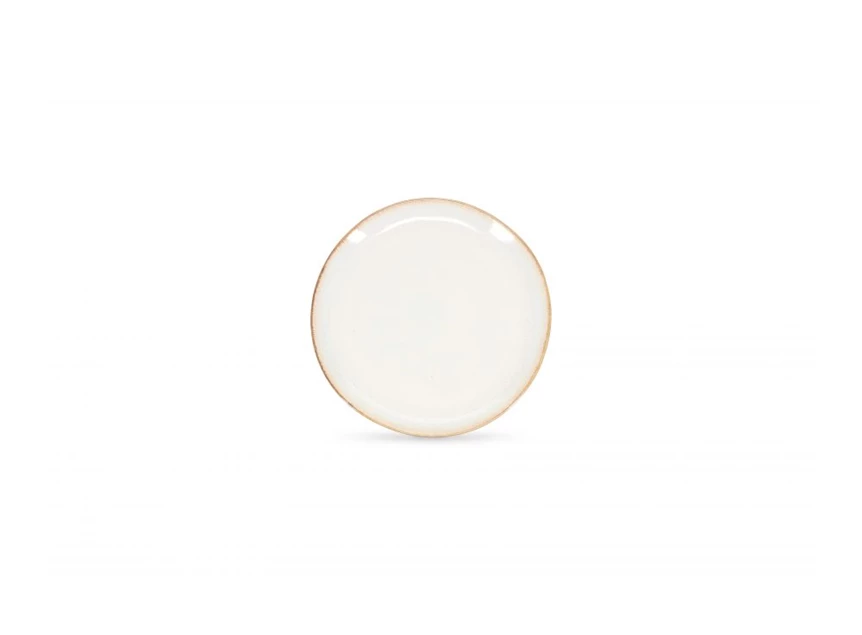 Wit Artisan plat bord- Ø21cm